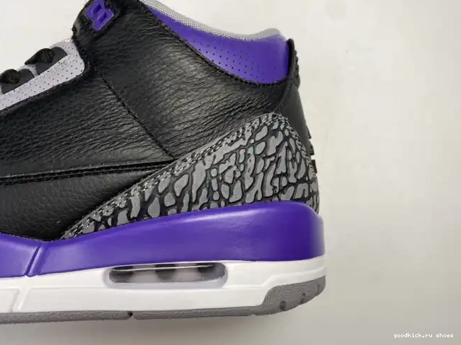 Rep Jordan Air Retro 3 050 CT8532 Black Court Purple 0610